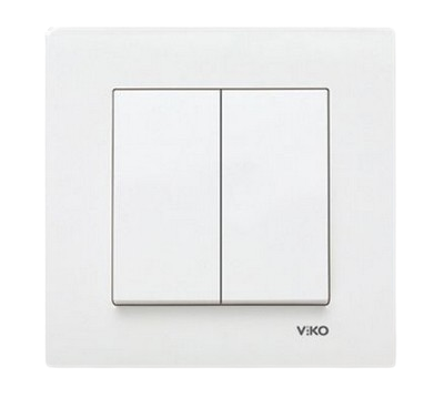 Intrerupator cu doua clape Karre Viko by Panasonic. Alb